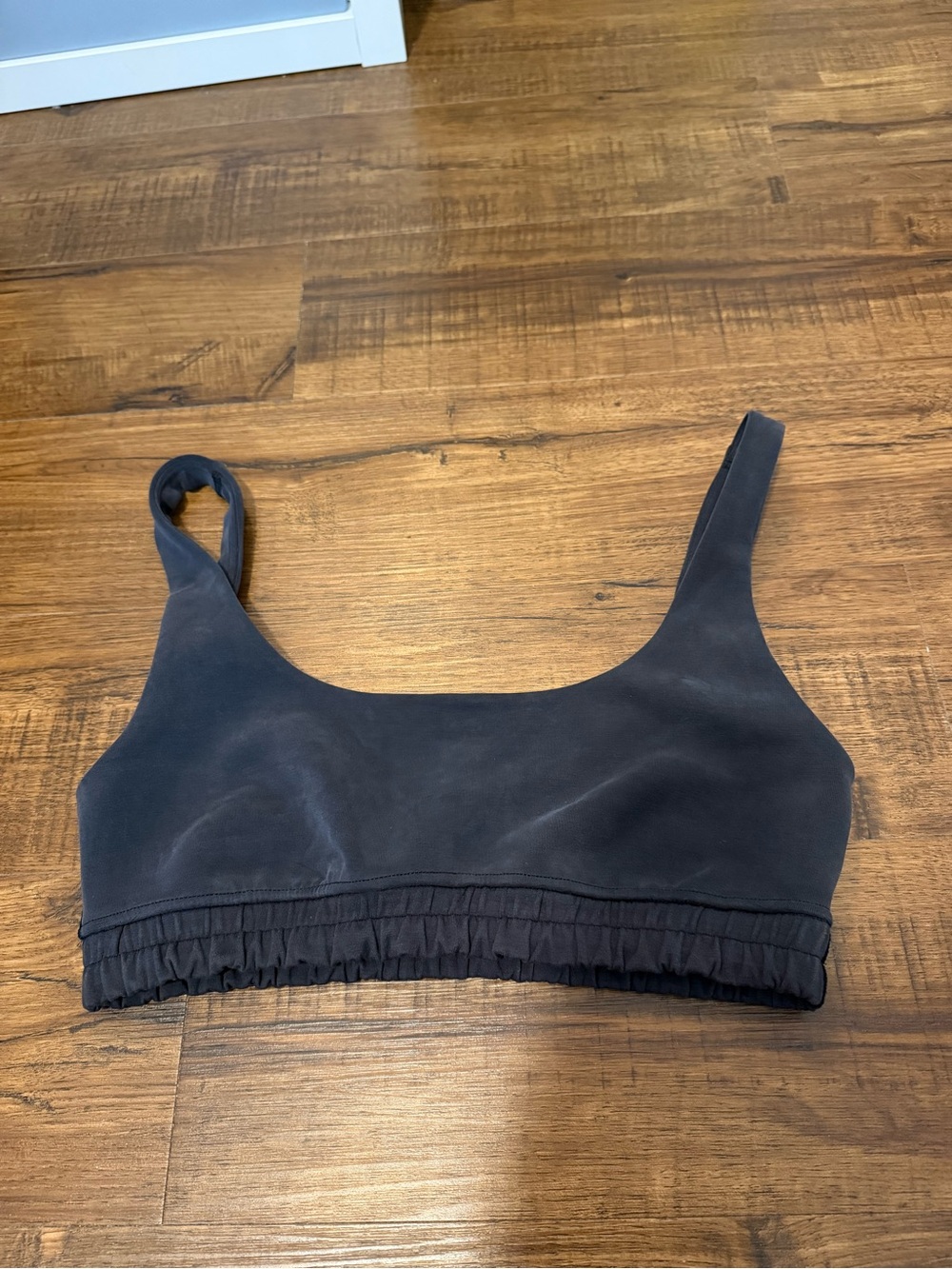 Lululemon Softstreme Black Scoop Neck Sports Bra